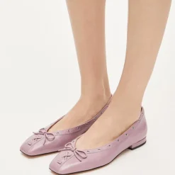 Sophie grommet ballet flats in Italian leather