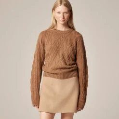 Spring Street cashmere twisted cable-knit sweater