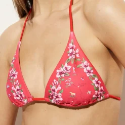 String bikini top in map-print Classic Sculpt™