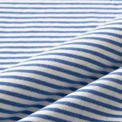 Sueded cotton polo shirt in stripe