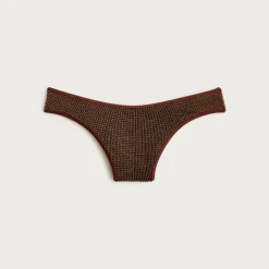 Sunny bikini bottom in metallic scrunchie