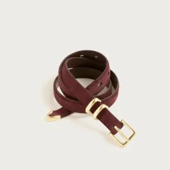 Thin suede belt