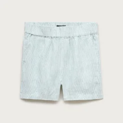Tropez short in linen stripe