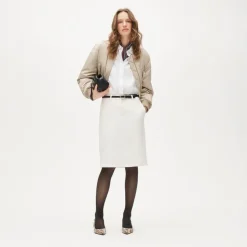 Trouser pencil skirt in four-season stretch