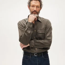 Two-pocket workshirt in TENCEL™ lyocell