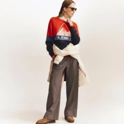 U.S. Ski & Snowboard by J.Crew graphic crewneck sweater in brushed cashmere