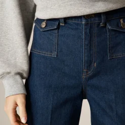 Vintage flare jean with flap pockets