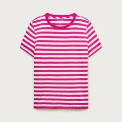 Vintage jersey classic-fit crewneck T-shirt in stripe