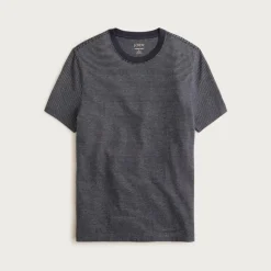 Vintage-wash cotton T-shirt in stripe