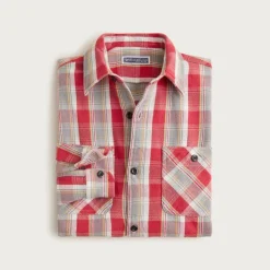 Wallace & Barnes cotton twill workshirt in plaid