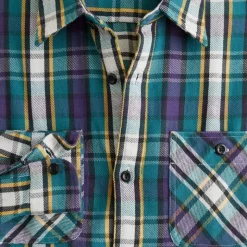 Wallace & Barnes cotton twill workshirt in plaid