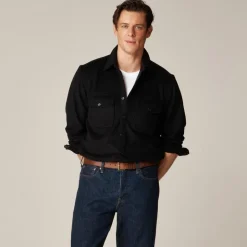 Wallace & Barnes CPO shirt in wool blend
