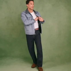 Wallace & Barnes straight-fit jean in Japanese raw selvedge denim