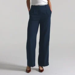 Wide-leg Essential pant in city crepe