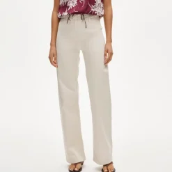 Wide-leg trouser in chino