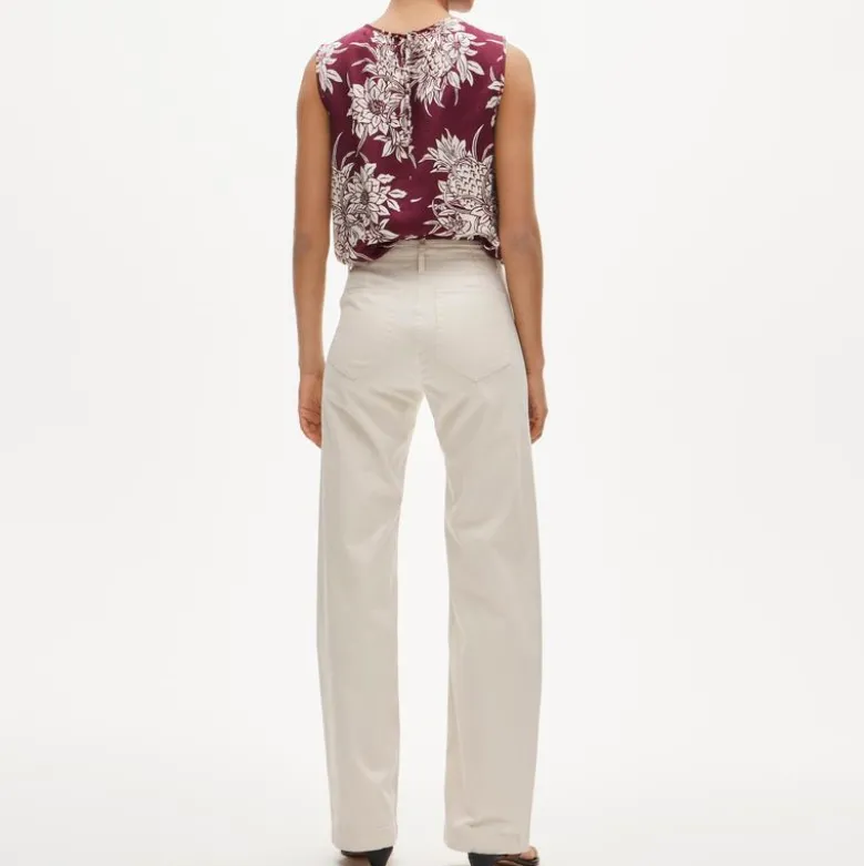 Wide-leg trouser in chino